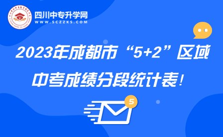 2023年成都市“5+2”區(qū)域中考成績分段統(tǒng)計(jì)表！